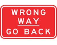 P1 AND P2 TRANSIT LANE SIGNS